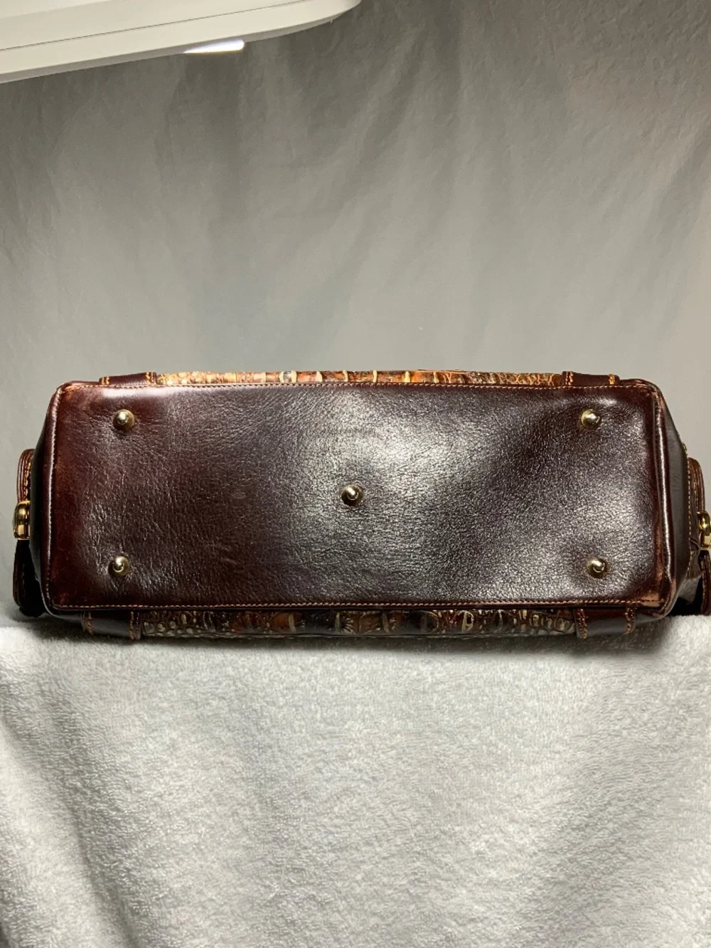Marino Orlandi Large Croc Embossed Leather Purse - Picture 11 of 16
